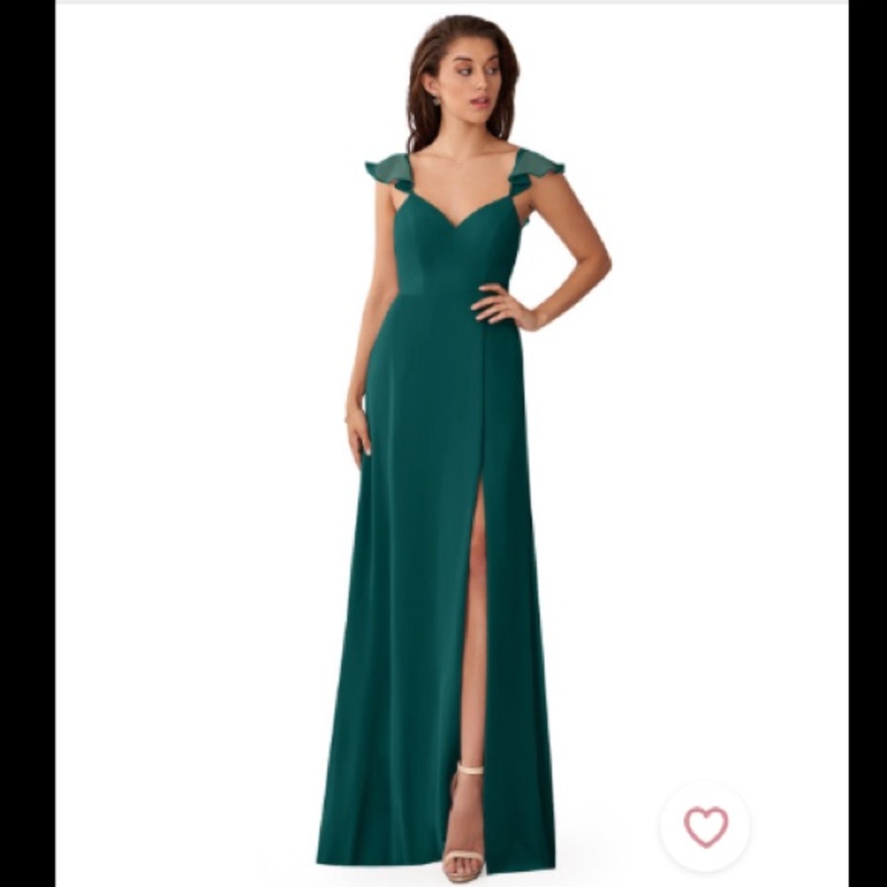 Azazie Everett Bridesmaid Dress in Peacock